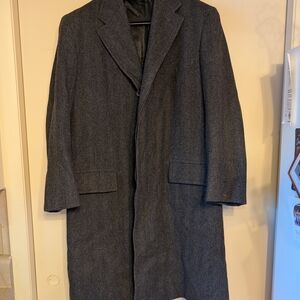 Men's Classic Gray Overcoat